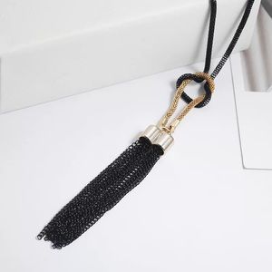 Female Pendant Necklace Tassel Long Winter Sweater Chain Necklace Women Necklace